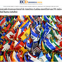 El mercado transaccional de Amrica Latina moviliz un 5% ms de capital hasta octubre